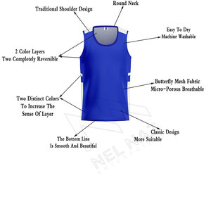 Camiseta de traje, camisetas reversibles, camiseta, superventas, BSCI, poliéster, ropa deportiva, camiseta de práctica de baloncesto transpirable para equipo - Product Image 3