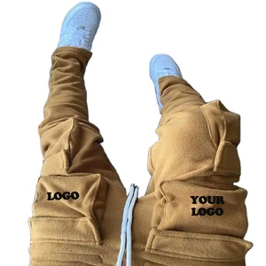 Pantalones Cargo Personalizados, Casuales, Largos, de Felpa para Hombre, Talla Grande, con Múltiples Bolsillos, Pantalones Deportivos con Bolsillos Laterales, Ropa Urbana - Product Image 1