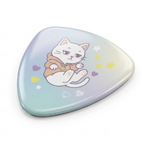 Badge en plastique personnalisé 57x56mm triangulaire avec épingle de sécurité et aimant - Product Image 2