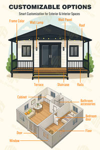 <span class=keywords><strong>Casa</strong></span> Prefabricada Maison modulaire moderne de 20 pieds Maison de conteneur portable Casas Prefabricadas Armable extensible à vendre - Product Image 3