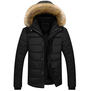 Parka de invierno cómoda para hombre con capucha Precio razonable Logotipo personalizado Servicio OEM Tela de lona - Product Image 1