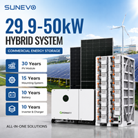 Kit de système d'énergie solaire hybride Growatt Industrial 30kW 40kW 50kW pour centrale électrique d'usine et gestion de l'énergie