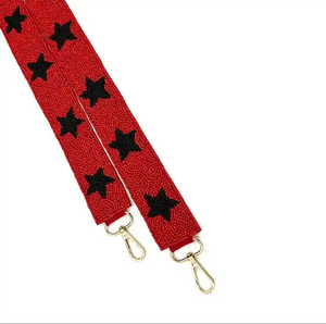 Sangle de sac à main à perles à carreaux Star GATORS, personnalisée, en perles de graines d'or blanc, sangles de sac tendance - Product Image 4