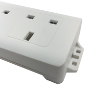 Cable de extensión de salida de viaje del Reino Unido de 3 vías con interruptor de control maestro