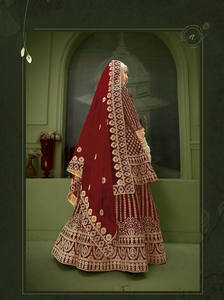 Lehenga Choli nupcial con hermoso trabajo de bordado por exportador mayorista Fabzone - Product Image 3