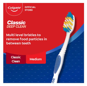 Brosse à dents Colgate Classic Deep Clean - Poils doux, action de nettoyage en profondeur, qualité fiable - Product Image 6