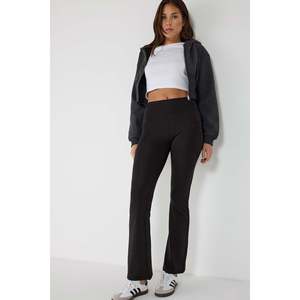 Leggings Deportivos Casuales con Bolsillo Lateral, para Todas las Temporadas, Cintura Media, Material Chifón, 100% Poliéster, Pantalones de Yoga - Product Image 3