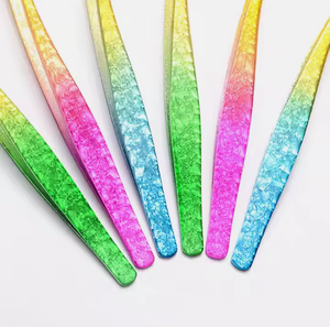 Professional Custom Eyelash Extension Tools Hot Sale Stainless Steel Fiber Tip <b>Lash</b> Tweezers Volume <b>Fan</b> <b>Lash</b> Tweezers - Product Image 3