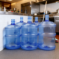 Vente en gros d'usine Seau en plastique de 5 gallons 18L 18L 9L Bouteille d'eau en plastique PC de qualité alimentaire