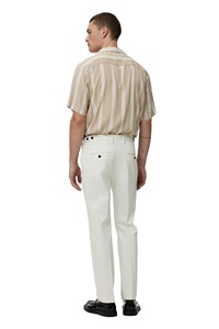 Camisa de algodón de viscosa 100% para hombre, marca personalizada, tendencia, Fitness, longitud regular, cómoda, manga corta, Diseño a rayas, ropa de Resort - Product Image 4