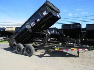 Heavy Duty Dump <b>Trailer</b> Dual Axle Tandem <b>Trailer</b> Tipper for <b>Farm</b> Construction Sand and Gravel Transport Dump <b>Trailer</b> for Sale - Product Image 1