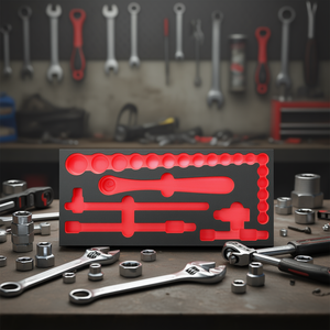 Module en mousse bicolore pour rangement d'outils (clés à cliquet, douilles, accessoires) (vide) - USAG - Product Image 3