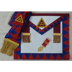 Tabliers de maître maçon Tablier maçonnique de haute qualité Emblème de broderie Regalia 100% AGNEAU ET BRODÉ à la main 2025 - Product Image 2