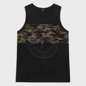 ราคาขายส่ง เสื้อกล้ามผู้ชายแบบใหม่ เสื้อกีฬา เสื้อกล้ามผู้ชายแบบสั่งทำ เสื้อกล้ามฟิตเนสผู้ชาย - Product Image 1