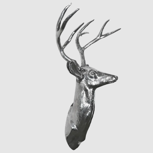 Montaje de cabeza de ciervo de naturaleza rústica hecho a mano de diseño moderno para decoración de pared de oficina en casa decoración interior al por mayor hecho en India 2025 - Product Image 1