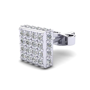 925 <b>Silver</b> Classic Round Cut Lab Grown Diamond Stud <b>Earring</b> for <b>Men</b> Smart Minimal Wedding Anniversary Party Accessory - Product Image 2