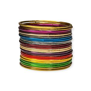 Bracelets de mariée tendance géométriques colorés de qualité supérieure plaqués or pour les mariages, les anniversaires et les fêtes - Bijoux en gros pour femmes - Product Image 3