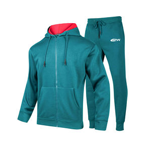 Vente en gros sur mesure Survêtements zippés Ensemble de vêtements de sport en polyester pour hommes Femmes Jogging Entraînement Mode Décontracté Deux Pièces Athlétique - Product Image 1