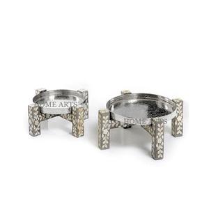 Lot de 2 supports à gâteaux en acier inoxydable et vadrouille de qualité supérieure pour les snacks et les desserts de forme ronde à bas prix - Product Image 6