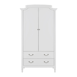 ARMARIO FINLEY 2DR/WHT, diseño de color blanco, armarios multicapa, armario de ropa portátil para niños o adultos - Product Image 1