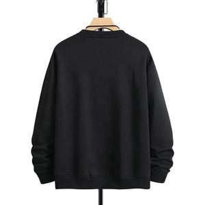 Sweat-shirt 100% coton de haute qualité pour hommes sérigraphie personnalisée Logo surdimensionné manches longues style motif solide - Product Image 2