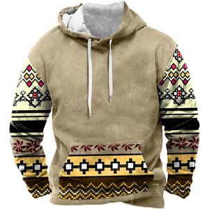 เสื้อฮู้ดดี้ผู้ชายผ้าฝ้าย 100% พิมพ์ลายดิจิทัลเต็มตัว ระเหิดสีแบบ Sublimation เป็นมิตรกับสิ่งแวดล้อม ระบายอากาศได้ดี ผลิตตามสั่ง สำหรับฤดูหนาว ให้ความอบอุ่น - Product Image 1