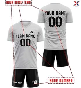 Uniforme de football de haute qualité 100% polyester respirant léger à séchage rapide à manches courtes avec logo personnalisé pour hommes adultes - Product Image 2