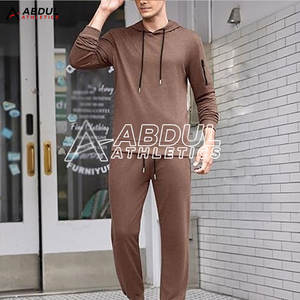 Trajes de chándal de gimnasio de entrenamiento de alta calidad Pantalones personalizados Conjunto de dos piezas Jogging Gym Chándal Diseños para hombres - Product Image 3