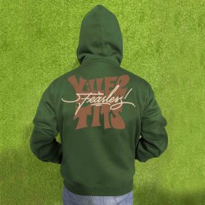 Men's Customizable 3D Zipper-Up Hoodies Heavyweight Fleece Eco-Friendly Windproof Winter Sweatshirt Embroidered Logo 100% Cotton - Product Image 4