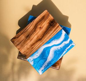 Wholesale Square Design Wooden Epoxy <b>Resin</b> Drink Coasters Crystal Epoxy <b>Pine</b> Tea Cup Mat & Pads - Product Image 5