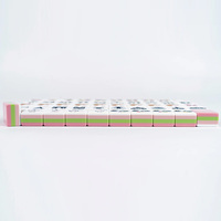 Ensemble de tuiles de Mahjong américain personnalisé en gros, rose, Oh La La, jeu de Mahjong de voyage de luxe en acrylique, table de divertissement
