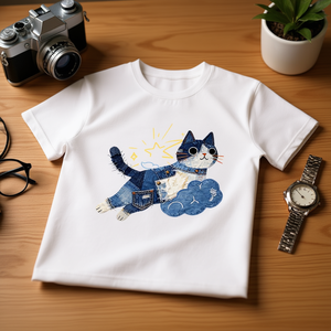 T-Shirt Unisex 100% Cotone 210GSM Stile Casual Vestibilità Oversize Modello Rose con Stampa DTG e Serigrafia - Product Image 3