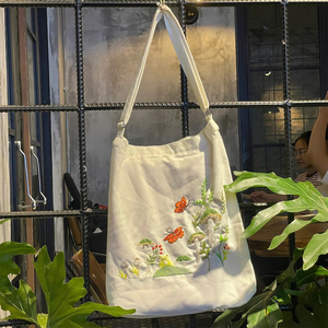 Bolso de lona bordado a mano personalizado 100% para mujer, hecho en Pakistán - Product Image 4