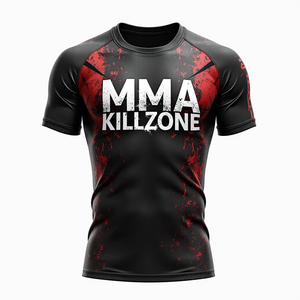 BJJ Rash Guard personnalisé de haute qualité 100% pour MMA Pro Fighting Gym Sessions Training Wholesale Supply Fabricant - Product Image 6