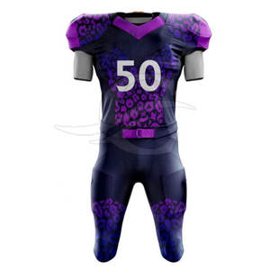 Best Selling Men's American <b>Football</b> Jersey Uniform Comfortable Breathable Plus Size Hand Printed in Pakistan Sets Style - Product Image 1