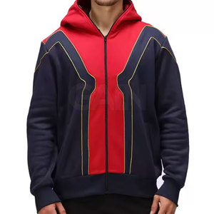 Sudadera con Capucha y Cremallera Completa para Hombre, Informal, de Invierno, 100% Algodón, Felpa, Manga Larga - Product Image 4