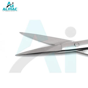 ALMAC Precio barato Iris Tijeras Recto 3,75 "Quirúrgico Dental Veterinario Primeros auxilios Acero inoxidable Ariston Premium Instrumentos - Product Image 2