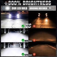 Feux avant de voiture Plug Play ampoules Led personnalisées 70W 9000LM H1 H3 9005 9006 9012 H7 H4 H11 phares Led