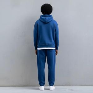 ชุดวอร์มผ้าฝ้ายแท้ 100% ระบายอากาศได้ดี สำหรับฤดูหนาว พิมพ์ลายโลโก้แบบซับลิเมชั่นตามสั่ง เสื้อฮู้ดดี้โอเวอร์ไซส์และกางเกงขายาวสำหรับทุกเพศ - Product Image 6