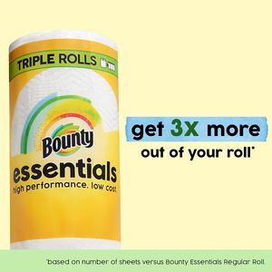 Bounty Essentials Select-A-Size Paper Towels, 6 Double Rolls, White, 108 <b>Sheets</b> Per Roll - Product Image 2