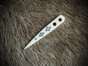 Aguja de Bordar de Cuerno de Búfalo, Aguja de Bordar Puntiaguda para Lana y Hilo, Accesorio de Costura Duradero para Tufting y Costura - Product Image 3