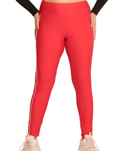 Leggings de yoga élastiques taille haute sur toute la longueur Tissu tricoté respirant avec tissage tissé et couture pour la gym et la course - Product Image 4