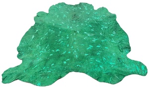 Cuir de vachette véritable teint, couleur unie, peau de vache naturelle pour sacs et chaussures - Product Image 4