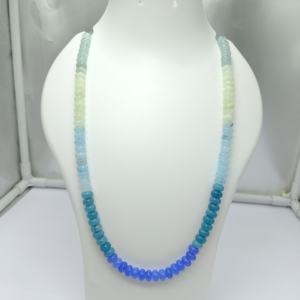 Venta caliente hermoso multicolor 8mm cuarzo liso Rondelle forma cuentas mezcla Color collar piedras preciosas cuentas al por mayor cuenta de piedra - Product Image 2