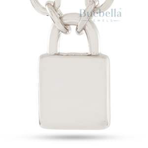 Collar con colgante de candado Iced Out Diamond Chapado en oro Cadena de hip hop Streetwear Joyería para hombres y mujeres - Product Image 3