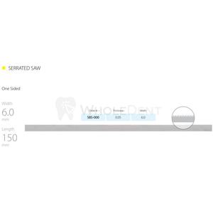 MDT แถบตกแต่งด้านเดียวเลื่อยฟันเลื่อยเครื่องมือผ่าตัดทางทันตกรรม10ชิ้น - Product Image 1