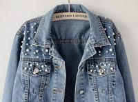 Veste en jean pour femme, élégante, à manches longues, imperméable, réversible, respirante, confortable, rembourrée en coton, service OEM