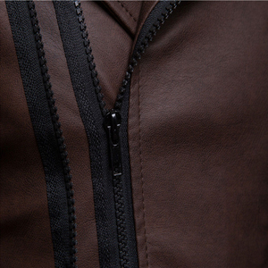 Veste en cuir pour hommes à la mode veste en cuir PU personnalisée respirante hiver unisexe vestes de broderie personnalisées OEM personnalisées - Product Image 6