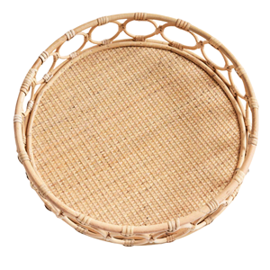 Plateau de service rond en rotin charmant, design intemporel en rotin 100% naturel pour table, décoration intérieure, vente en gros du Vietnam - Product Image 3