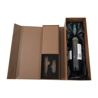 Boîte cadeau de luxe pour vin, whisky et vodka, écologique, portable, tendance, avec lamination brillante/mate, gaufrage UV, haute qualité